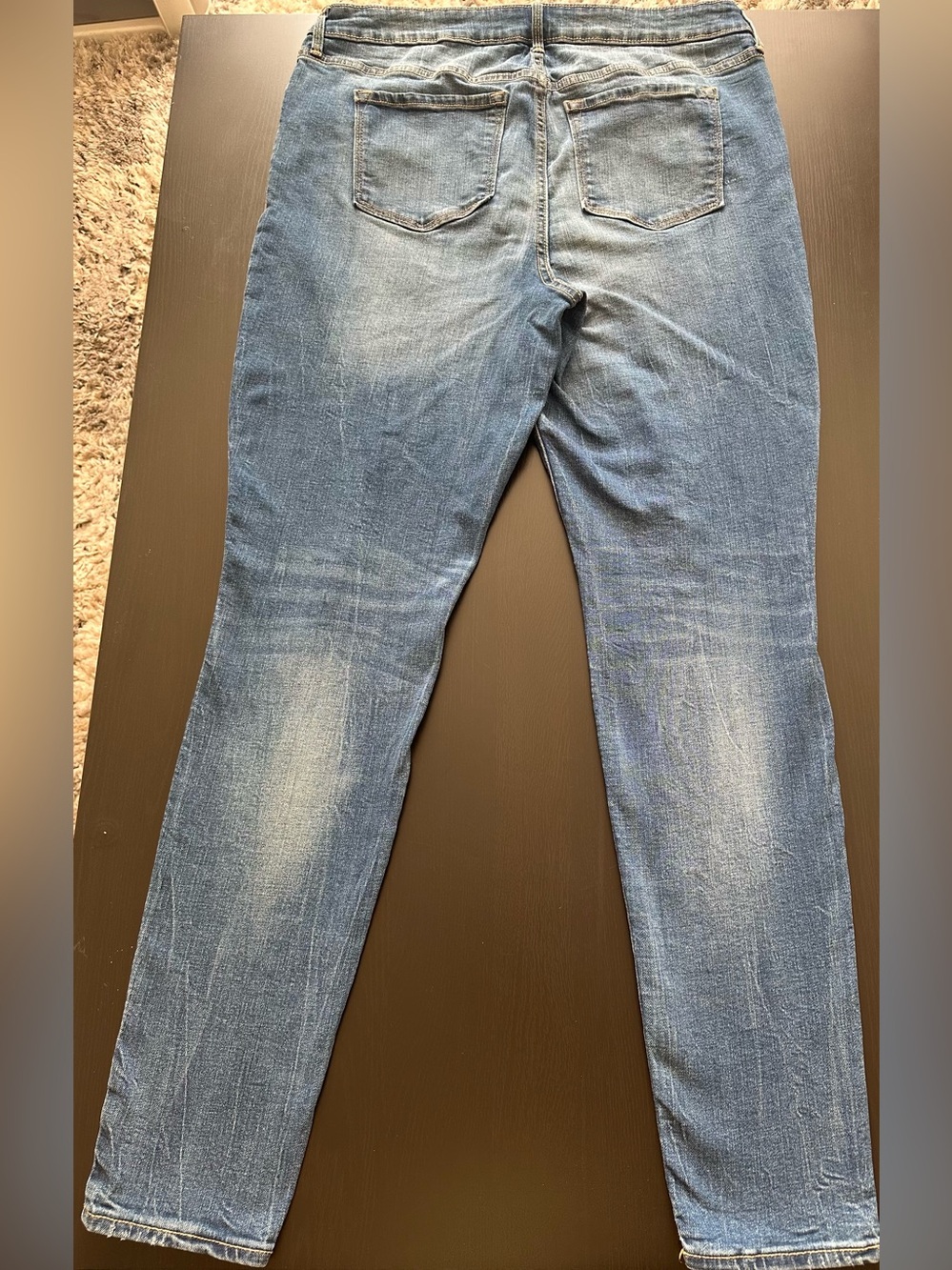 Old Navy Blue Distressed Skinny Jeans - Picture 9 of 13